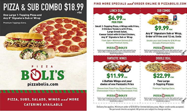 Pizza Bolis Deals
